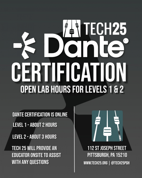 Photo for Dante Certification Lab Hours