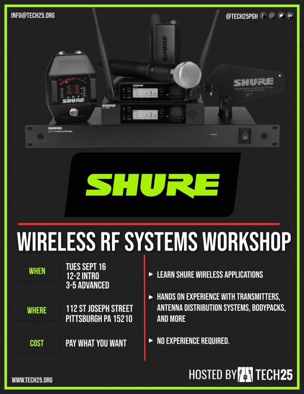 Photo for  Shure RF Wireless Systems Workshop